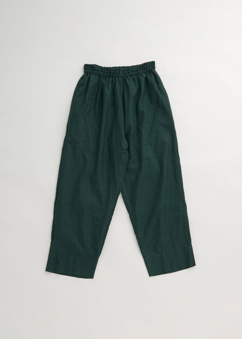 Handwoven cotton silk gingham check diaper pants