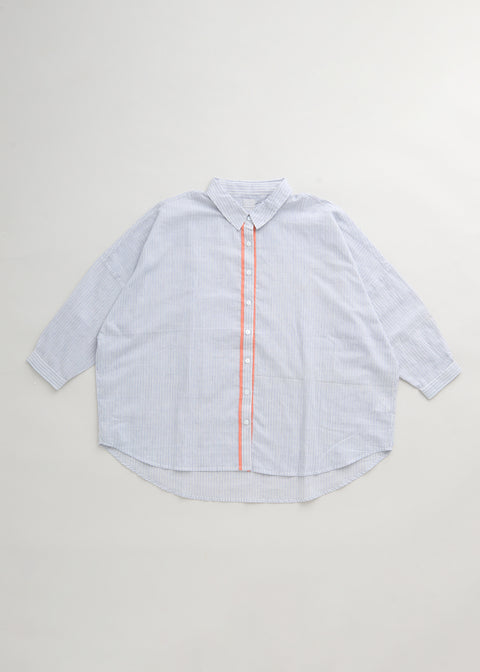 Rail stripe Loose blouse