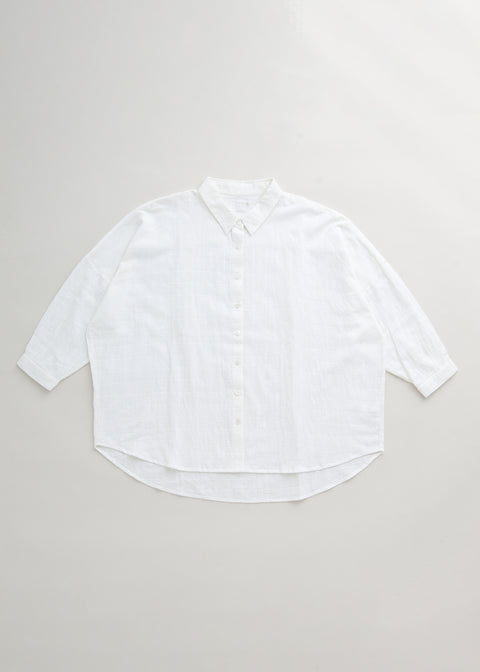 Mock leno warp khadi loose blouse