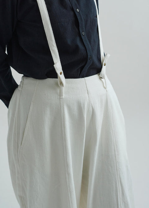 Denim Khadi Suspender Wide Pants (6 colors)