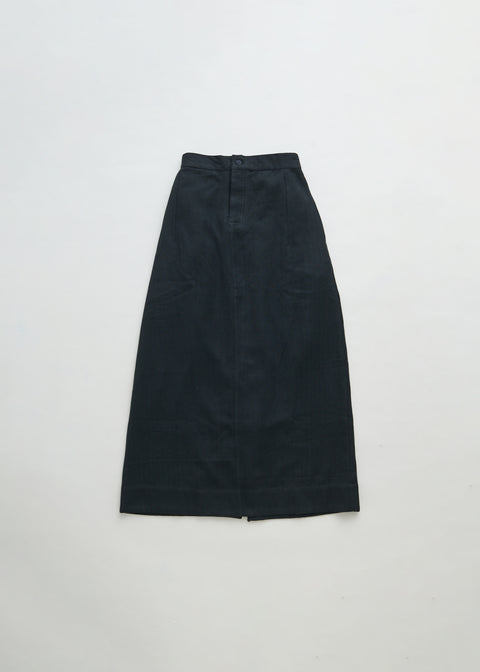 Denim Khadi Tight Skirt(2 colors)