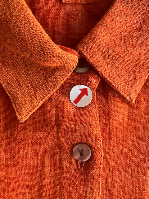 THRIFT / Natural Dyed Kala Cotton Loose Shirt