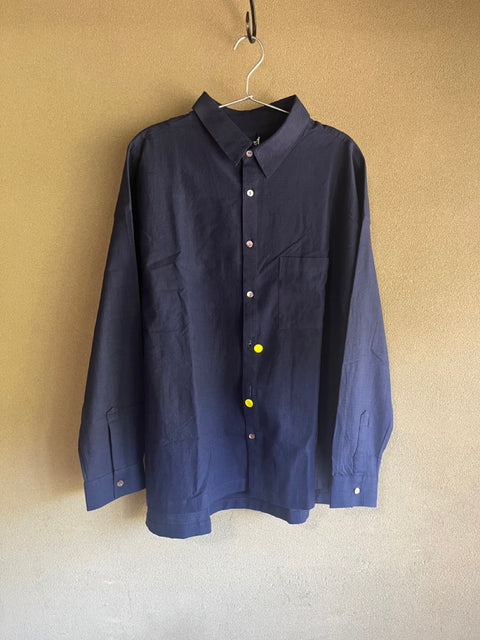 THRIFT / Mid Thick Khadi Long-sleeve Big Shirt
