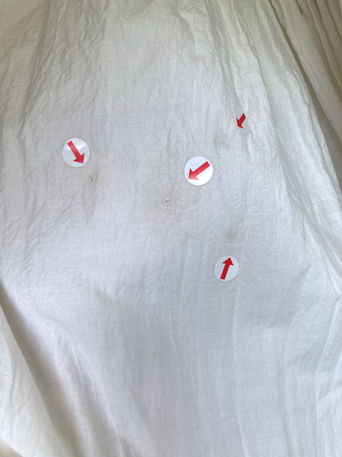 THRIFT / Smocked pleats skirt M size