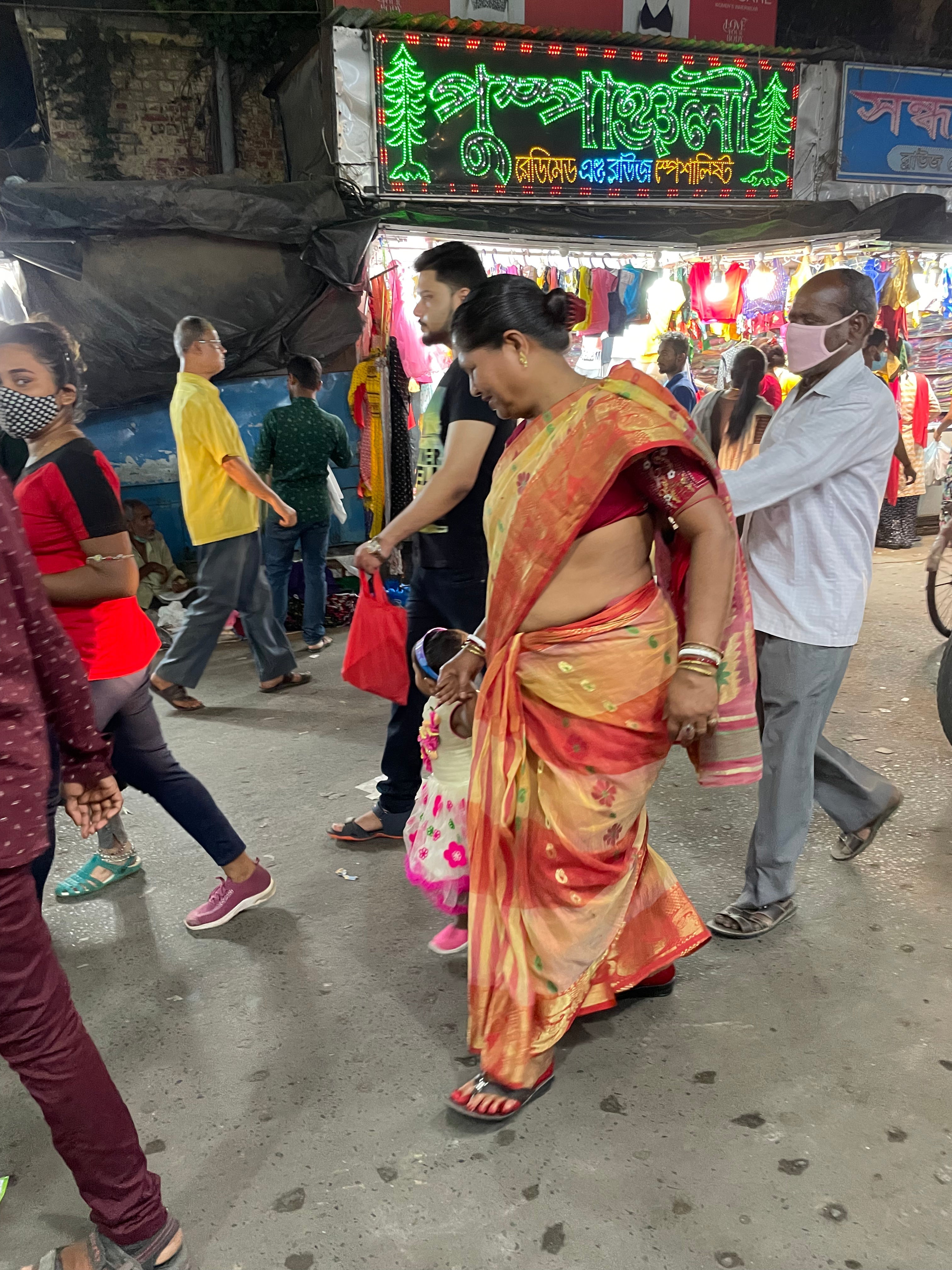 calico インド　アジュラックロンパンツ　M 赤 CALICO キヤリコ：インド手仕事布の世界 – CALICO LLC