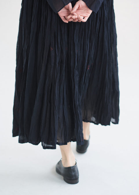 maku EDITH_Indigo dyed cotton Mughal dress