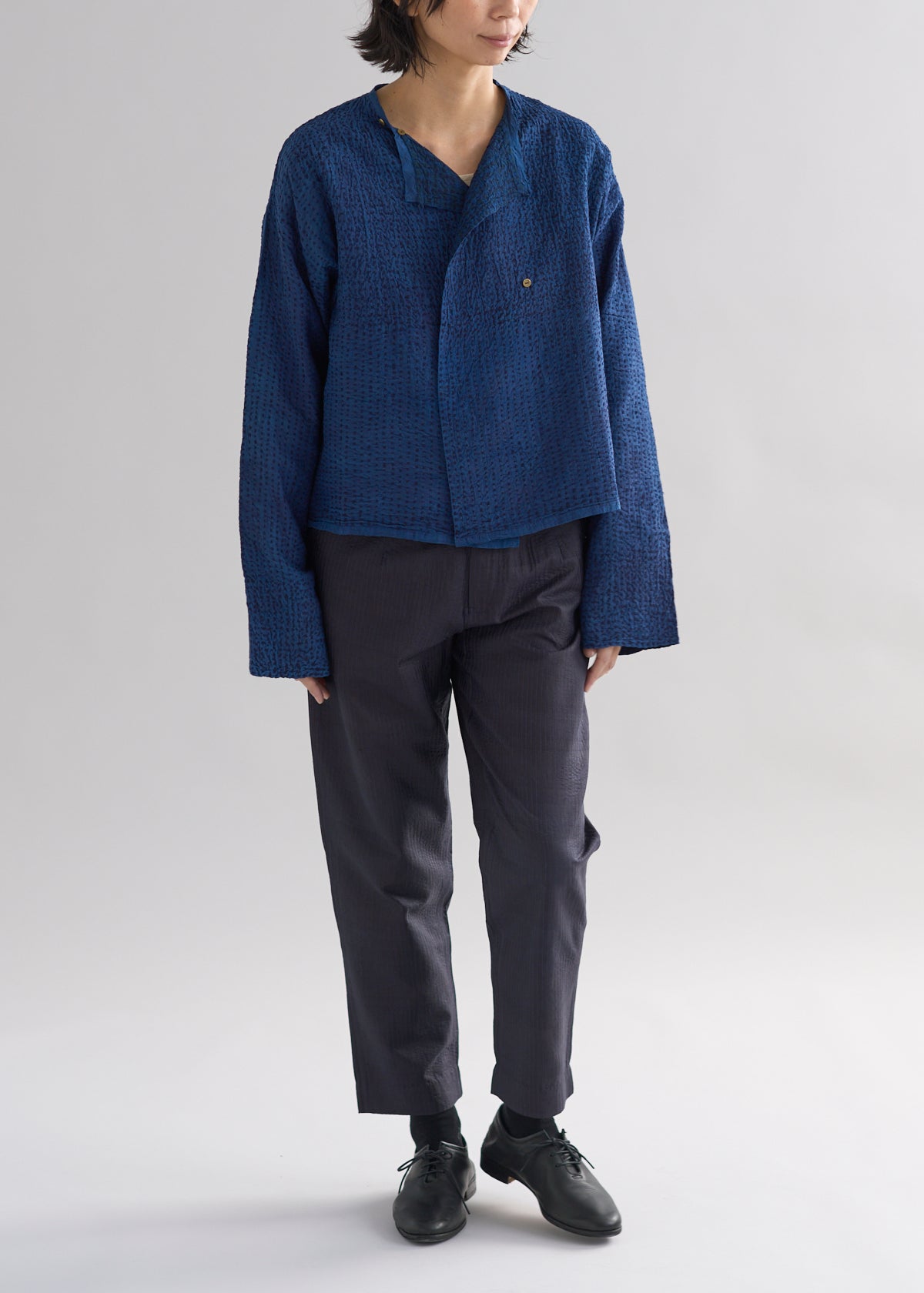 maku DINAZ インディゴ染刺子手織シルクジャケット| CALICO キヤリコ