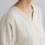 Petty charka Kalacotton Khadi V-neck Long Sleeve Top (3 colors)