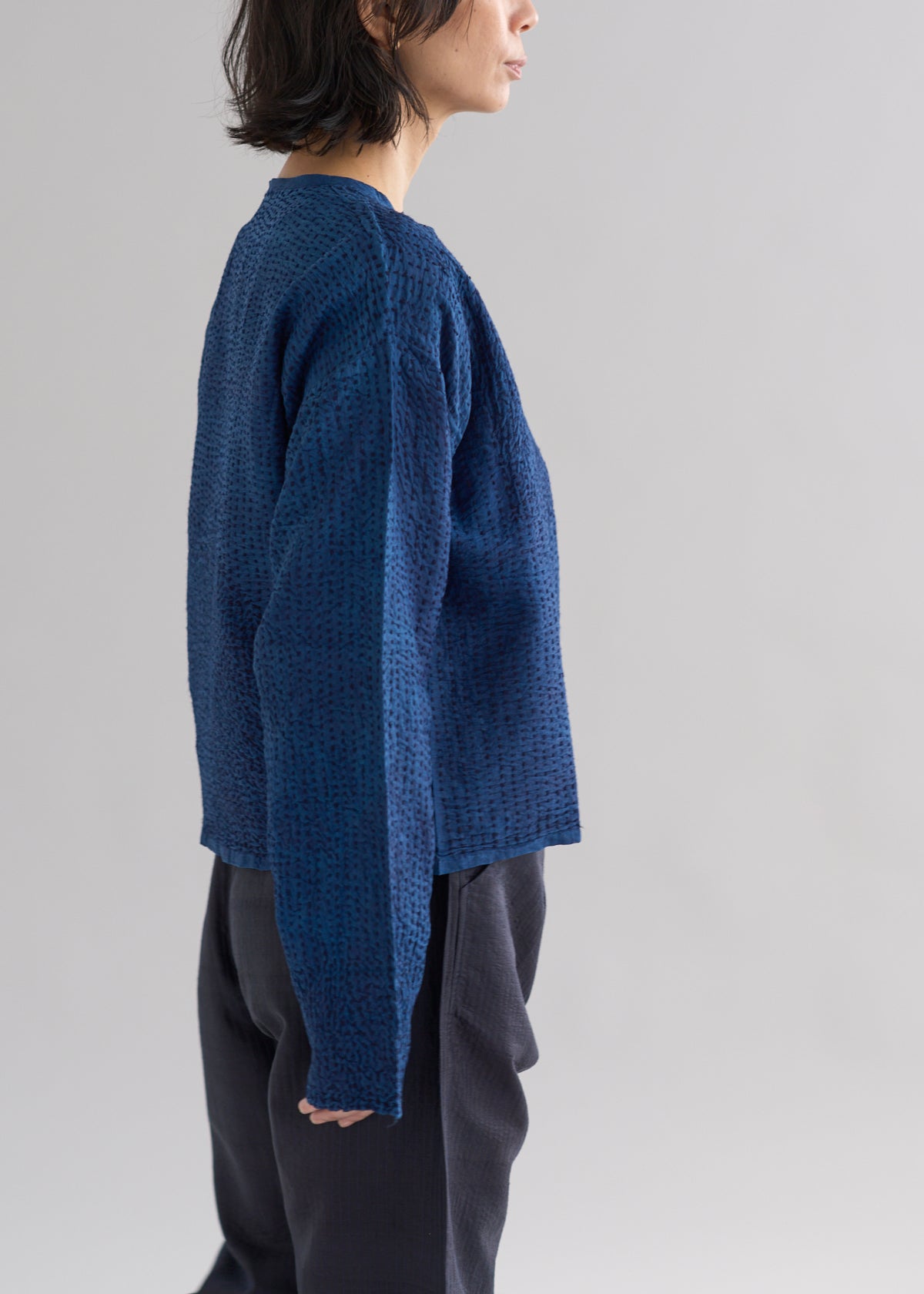 maku DINAZ インディゴ染刺子手織シルクジャケット| CALICO キヤリコ