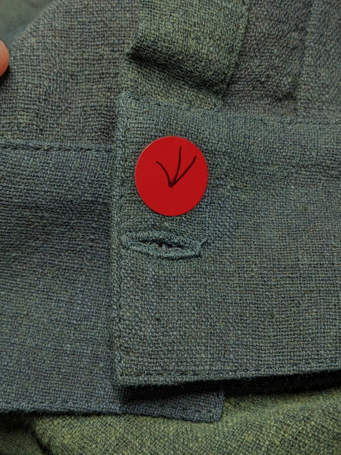 THRIFT/アンバーチャルカカラコットンカディ ロングスリーブビッグシャツGreen