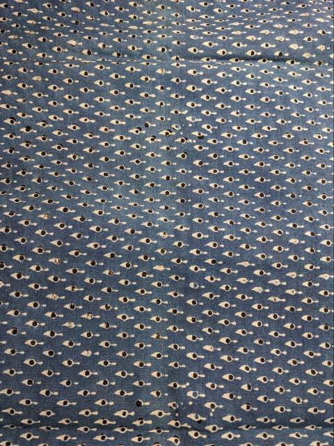 THRIFT / ブロックプリントマフブティカディはぎシャツ　Mサイズ