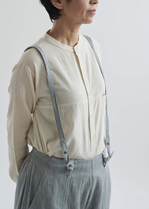 Denim Khadi Suspender Wide Pants (6 colors)