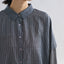 Handwoven Cotton Silk Two-tone Sari Check Loose Blouse