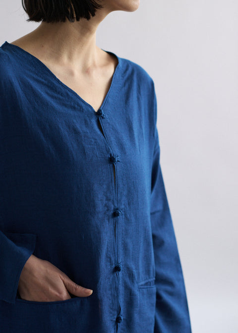 手織コットンシルク キントップス（全2色）