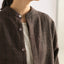 Naturally dyed handwoven sheep wool short stand-collar jacket (4 colors available)