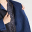 maku DINAZ Indigo dyed sashiko hand-woven silk jacket