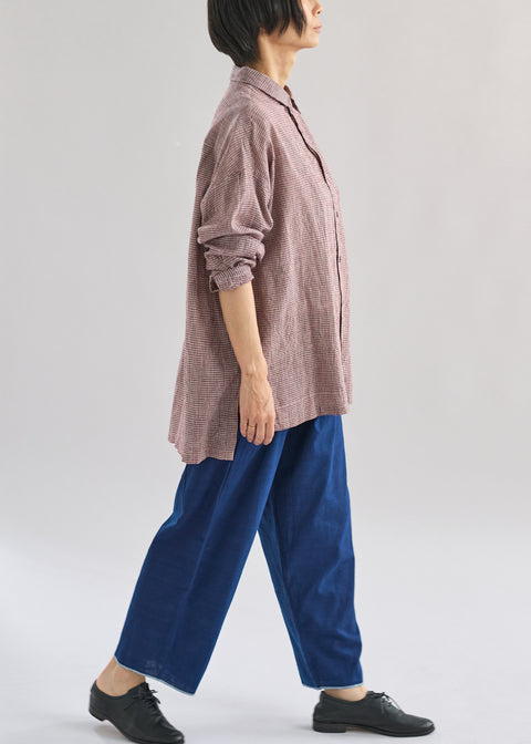 モデル身長159cm Indigo_WhiteMサイズ着用
