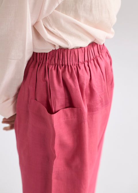 Naturally dyed Mulberry silk long pants