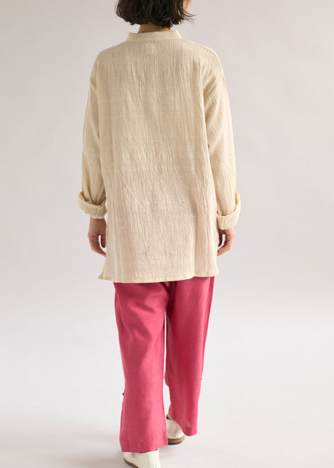 Naturally dyed Mulberry silk long pants