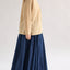 THRIFT / Smocked pleats skirt M size