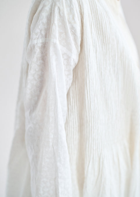 Light Khadi Block Print Rajasthani Dress