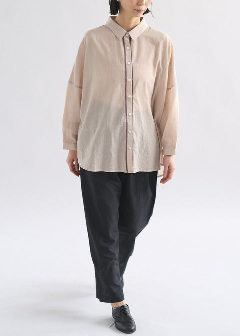 うっすらカディ ルーズブラウス