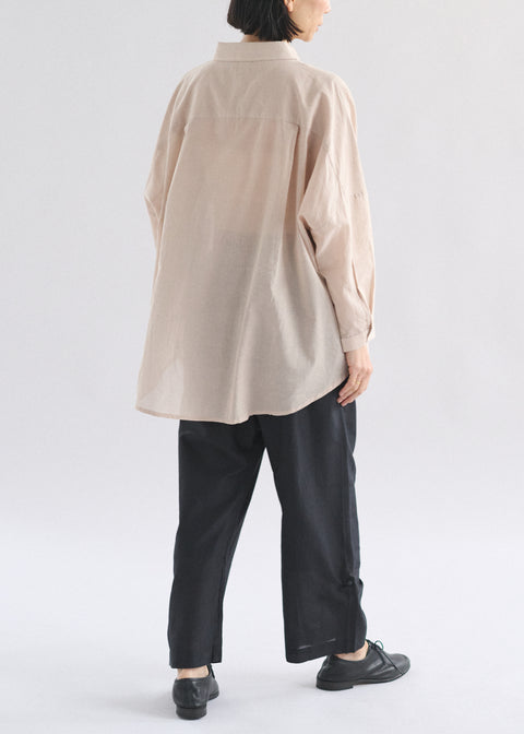 うっすらカディ ルーズブラウス