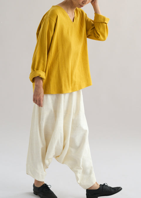 Handwoven Eri Silk Harem Pants (2 colors)