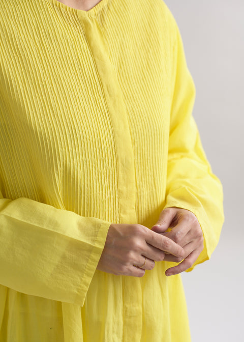 うっすらカディピンタックワンピース (全2色)