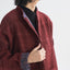 Naturally dyed handwoven sheep wool short stand-collar jacket (4 colors available)