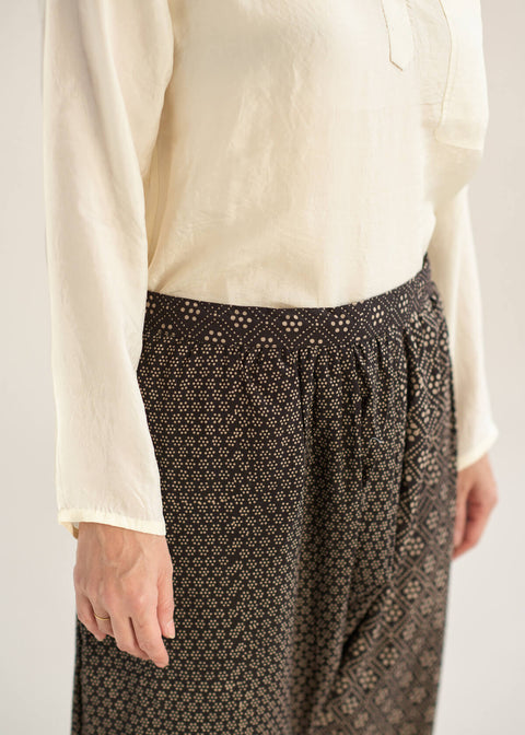 Ajrakh dyed sarouel pants