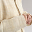 Naturally dyed handwoven sheep wool short stand-collar jacket (4 colors available)
