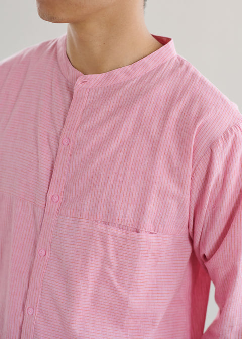 Comfortable Khadi Striped Shirt(2colors)