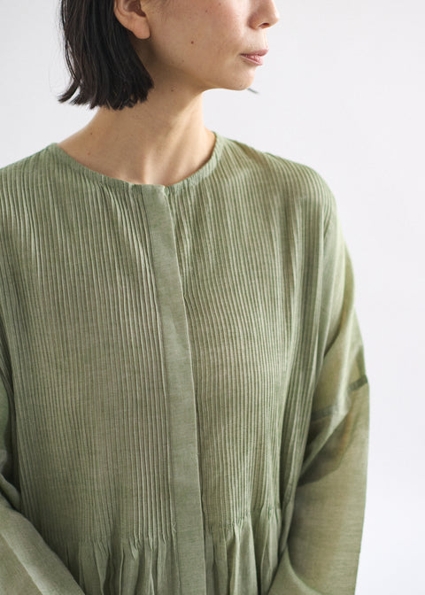 うっすらカディピンタックワンピース (全2色)