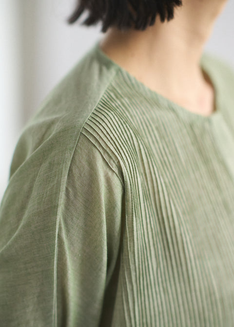 うっすらカディピンタックワンピース (全2色)