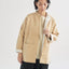 Naturally dyed Zero count Khadi short stand collar jacket