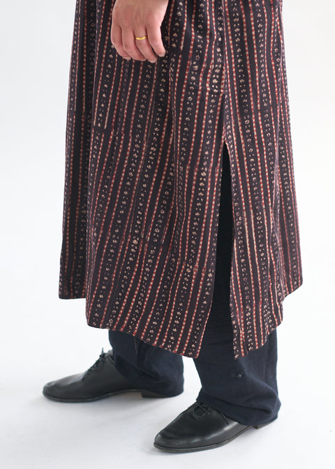 Traditional Dyed Block Print Barotra Long Kurta Shirt