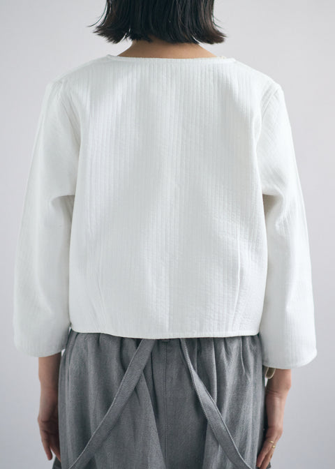 THRIFT/うっすらカディ タガイボレロジャケット　Lサイズ