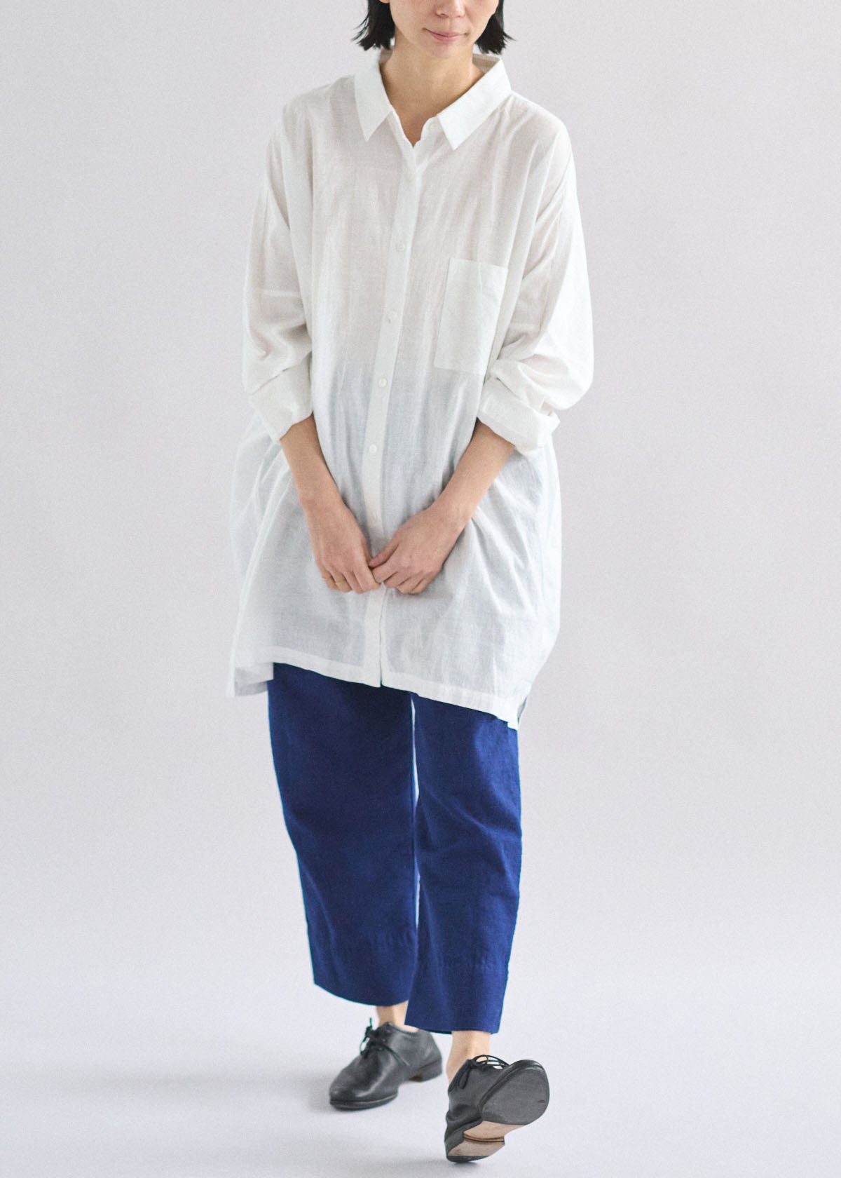 CALICO ブラウス シャツ キヤリコ/キャリコ つい手に取ってしまう「CALICO（キヤリコ）」の カディコットンの服