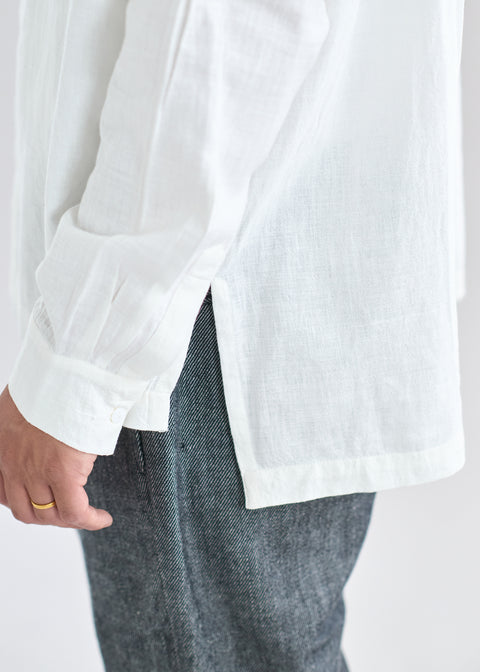 Mid Thick Khadi Long Sleeve Big Shirt (2 colors)