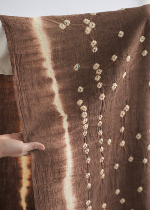 天然染バンダニ 鹿の子 多目的布