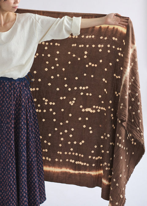 天然染バンダニ 鹿の子 多目的布