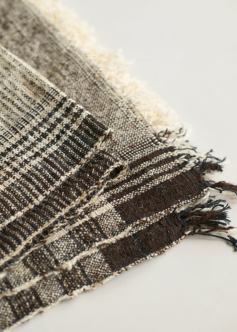 Shamji シープウールカラコットンシルク布