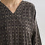 Traditional Dyed Block Print Balotra V-neck Dress
