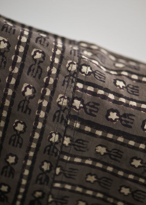 Traditional Dyed Block Print Balotra V-neck Dress