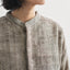 Naturally dyed handwoven sheep wool short stand-collar jacket (4 colors available)