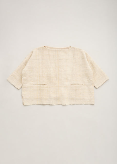 天然染手織シープウール×カラコットン ジュヒトップス（全2色）