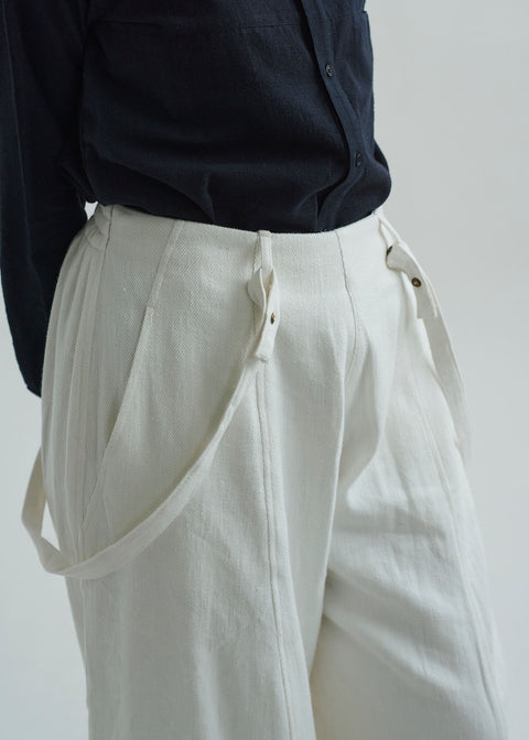 Denim Khadi Suspender Wide Pants (6 colors)