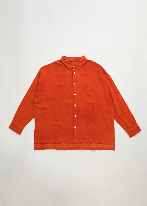 Ambar Charka Kala Cotton Long Sleeve Big Shirt