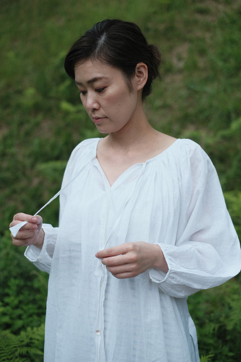 Light Khadi Gathered Dress (2 colors)